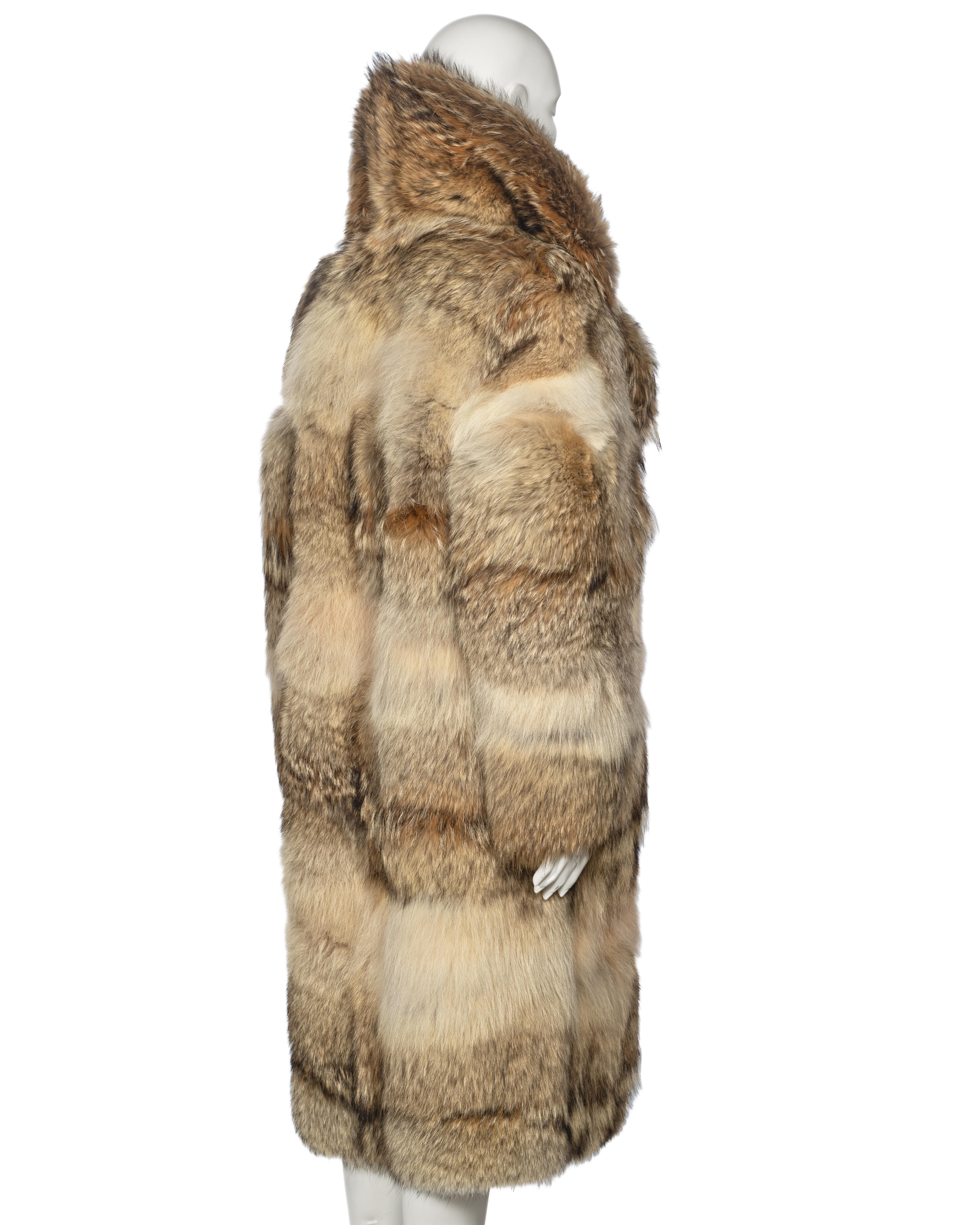 Gucci by Tom Ford Oversized Coyote Fur Coat, fw 1998 8