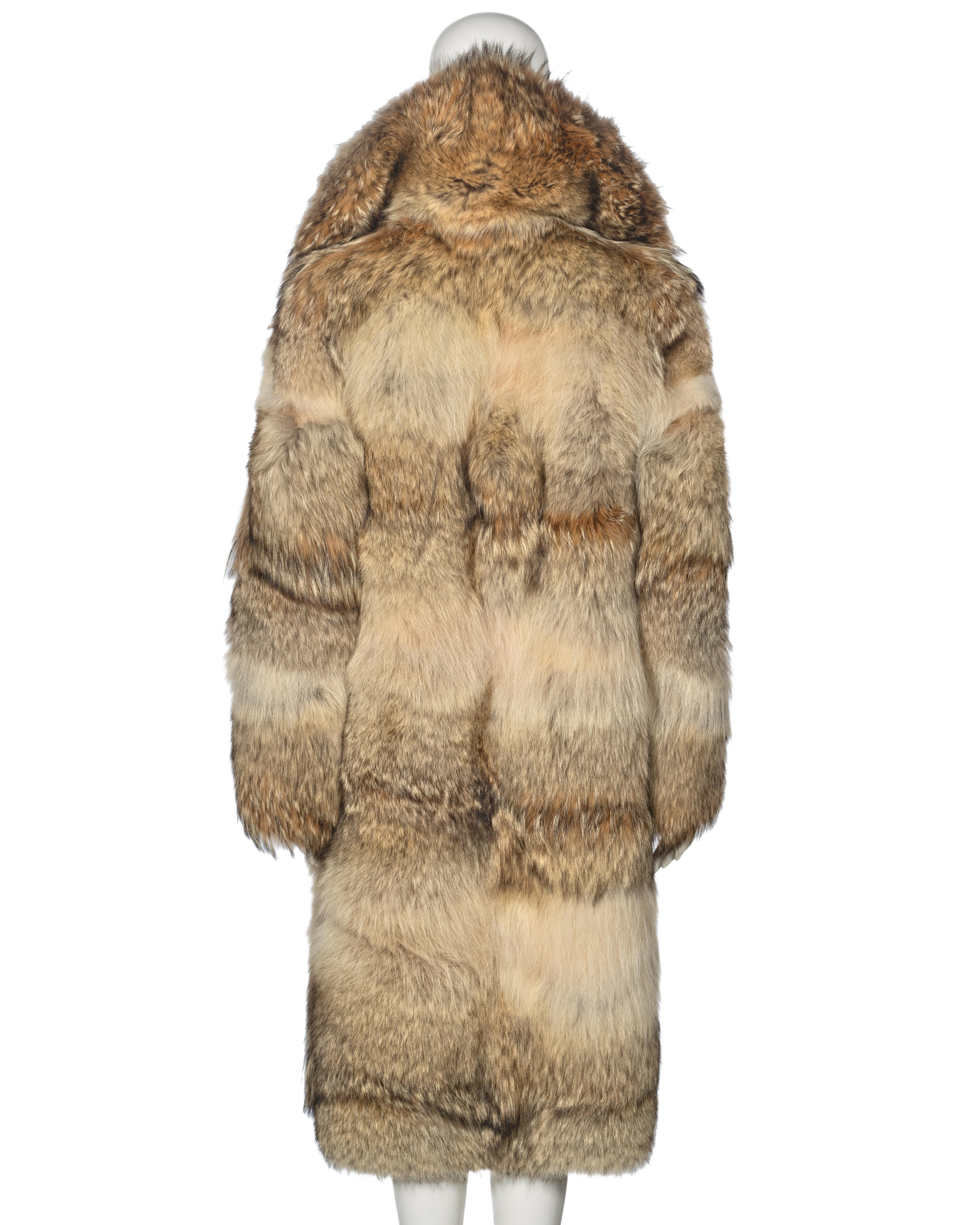 Gucci by Tom Ford Oversized Coyote Fur Coat, fw 1998 9