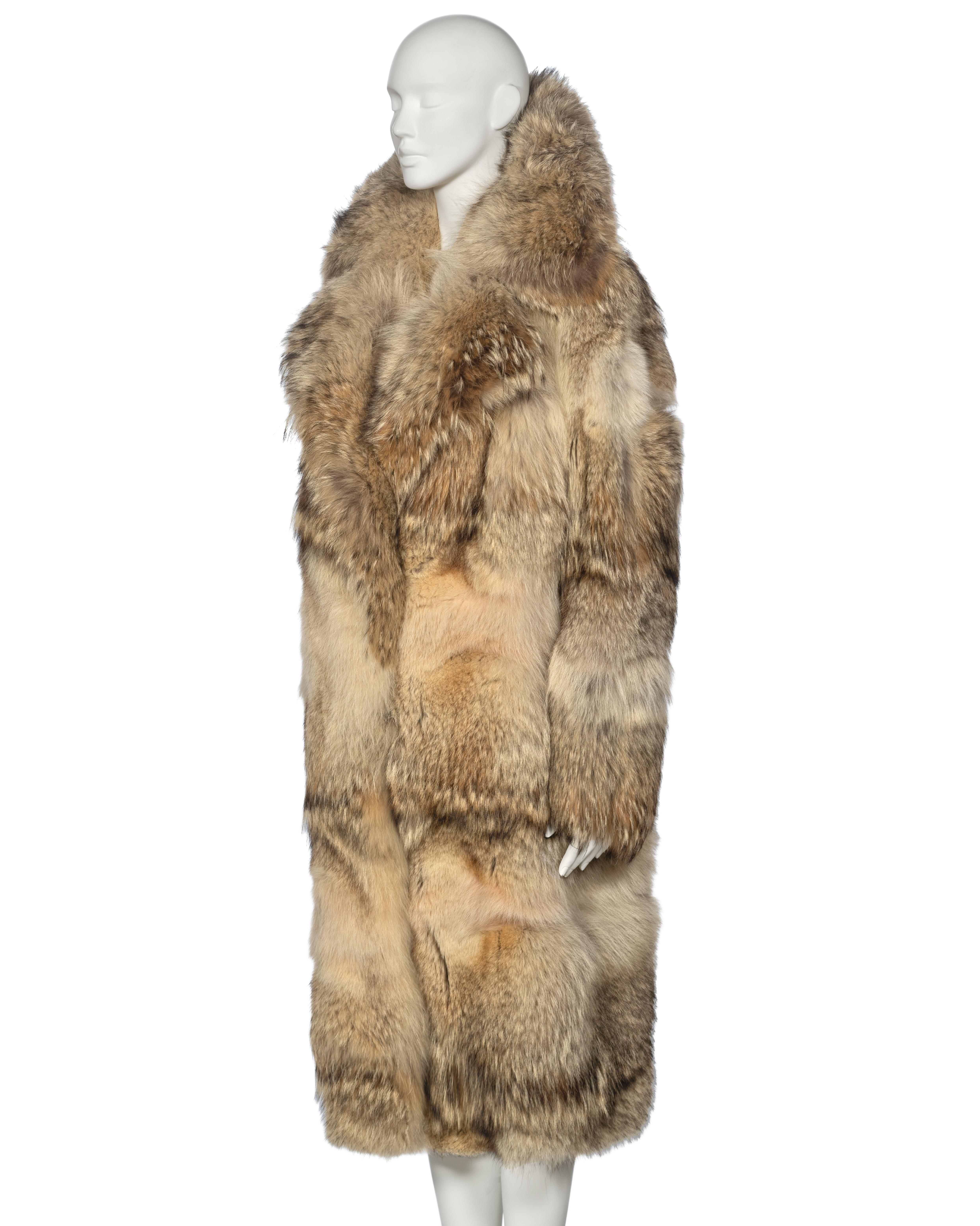 Gucci by Tom Ford Oversized Coyote Fur Coat, fw 1998 10