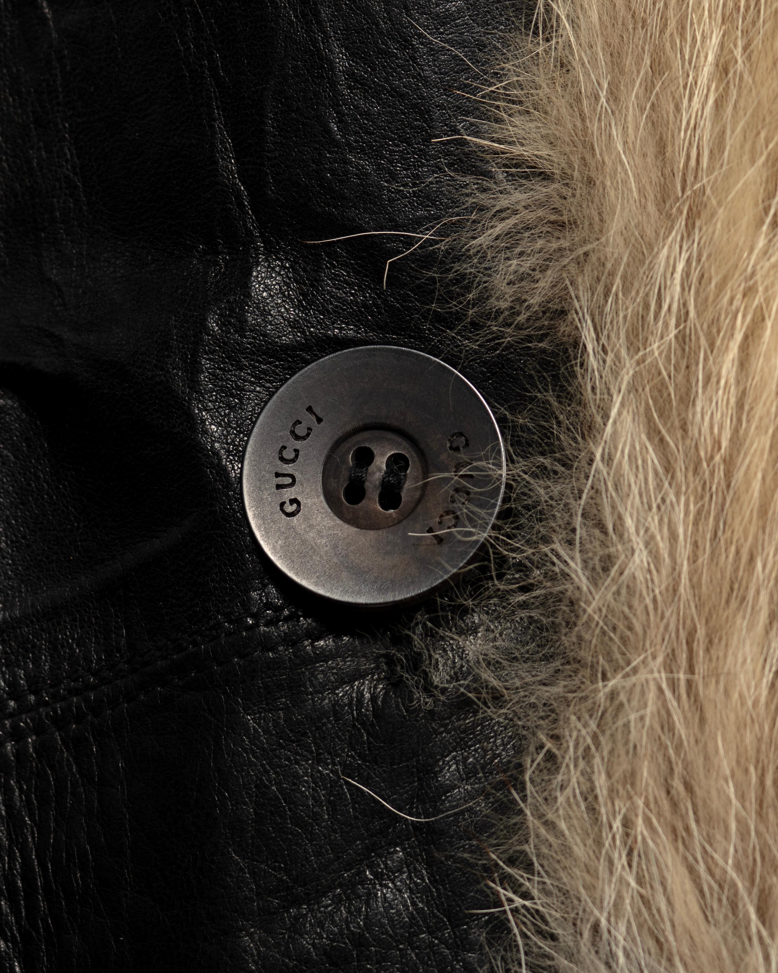 Gucci by Tom Ford Oversized Coyote Fur Coat, fw 1998 13