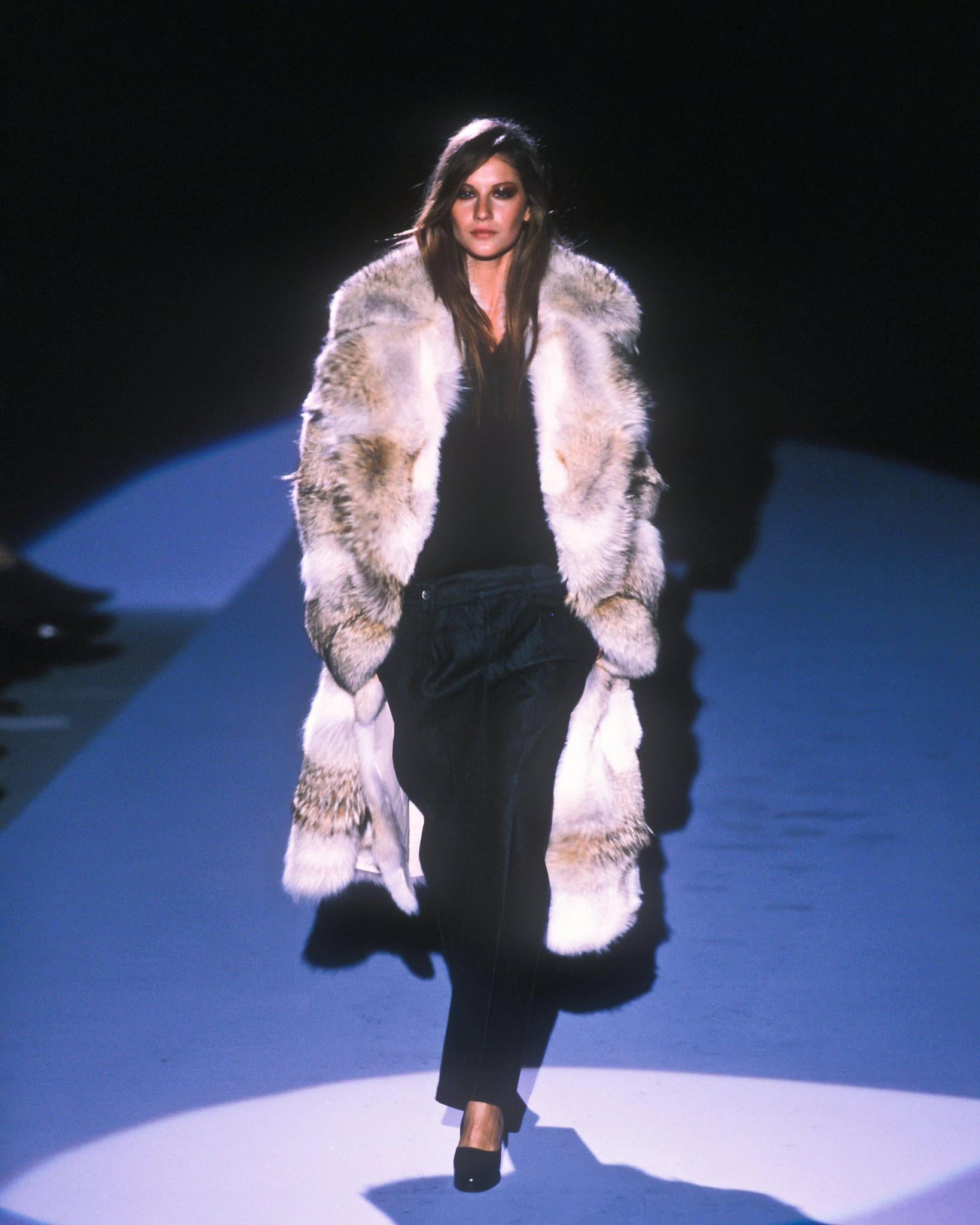 Gucci by Tom Ford Oversized Coyote Fur Coat, fw 1998 3