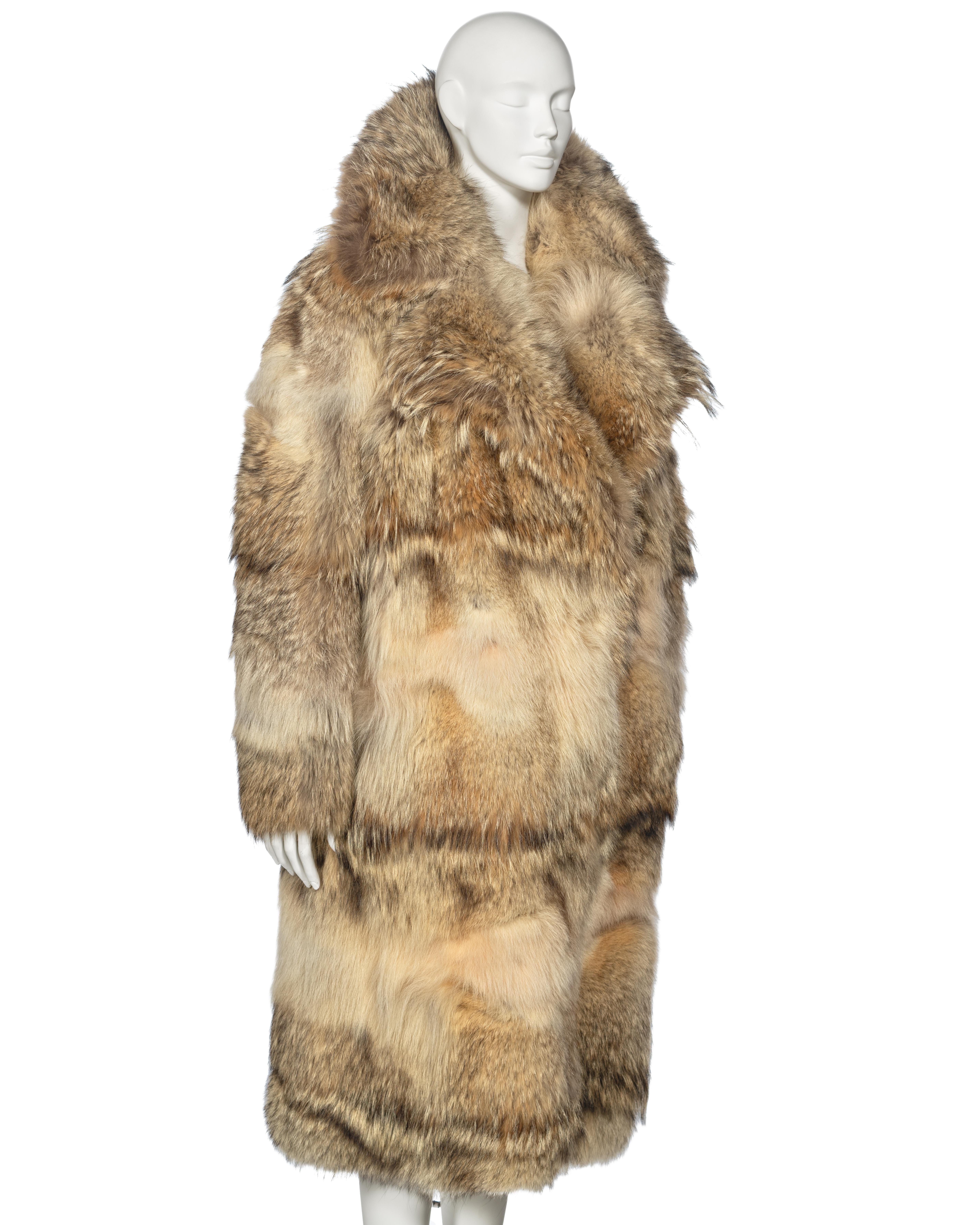 Gucci by Tom Ford Oversized Coyote Fur Coat, fw 1998 4