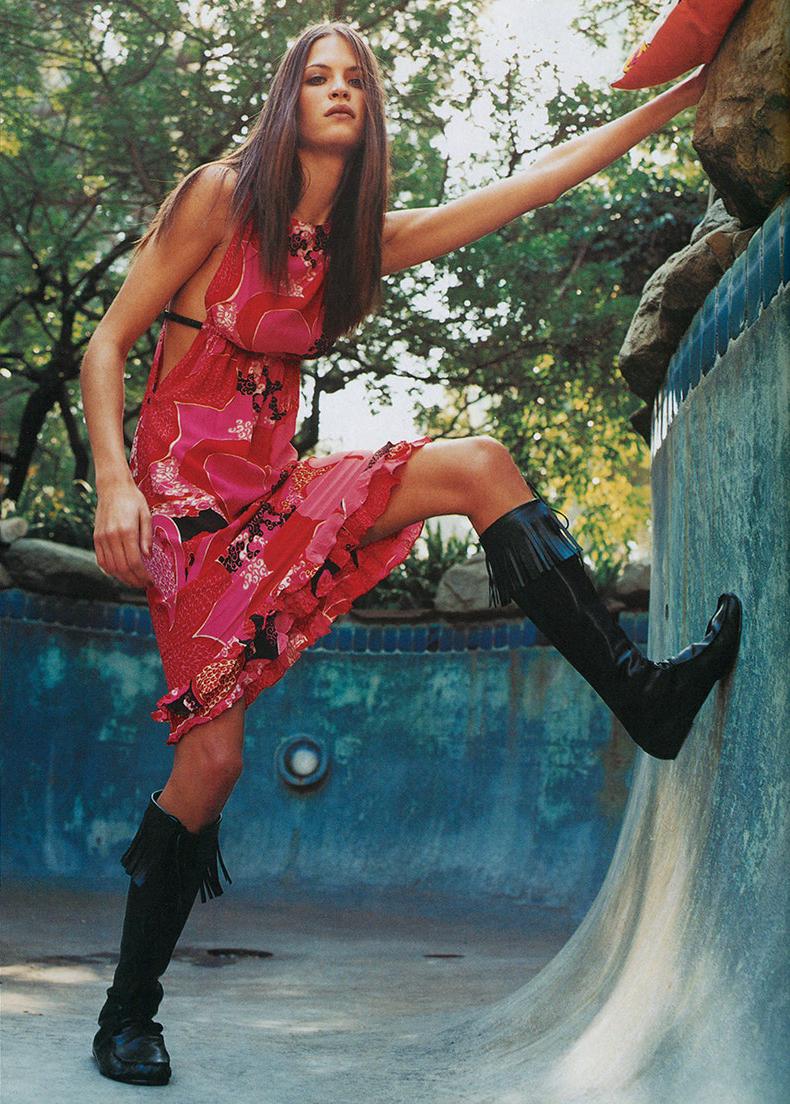 silk dress with boots