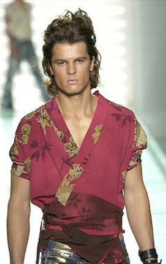 Gucci by Tom Ford – Printed Silk Wrap Kimono Jacket Spring/Summer 2003