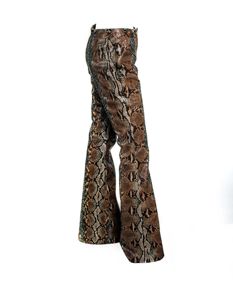 S/S 2000 Gucci by Tom Ford Python Flared Pants at 1stDibs | gucci  