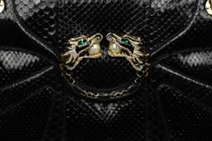 Gucci by Tom Ford Rhinestone Dragon Python Flap Bag  F/W 2004