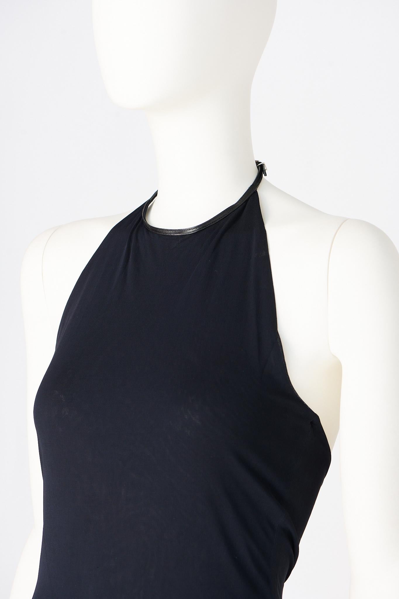 Gucci by Tom Ford Laufsteg-Bodycon-Halfterneck-Kleid mit G-Schnalle, Frühjahr-Sommer 1998 Damen im Angebot