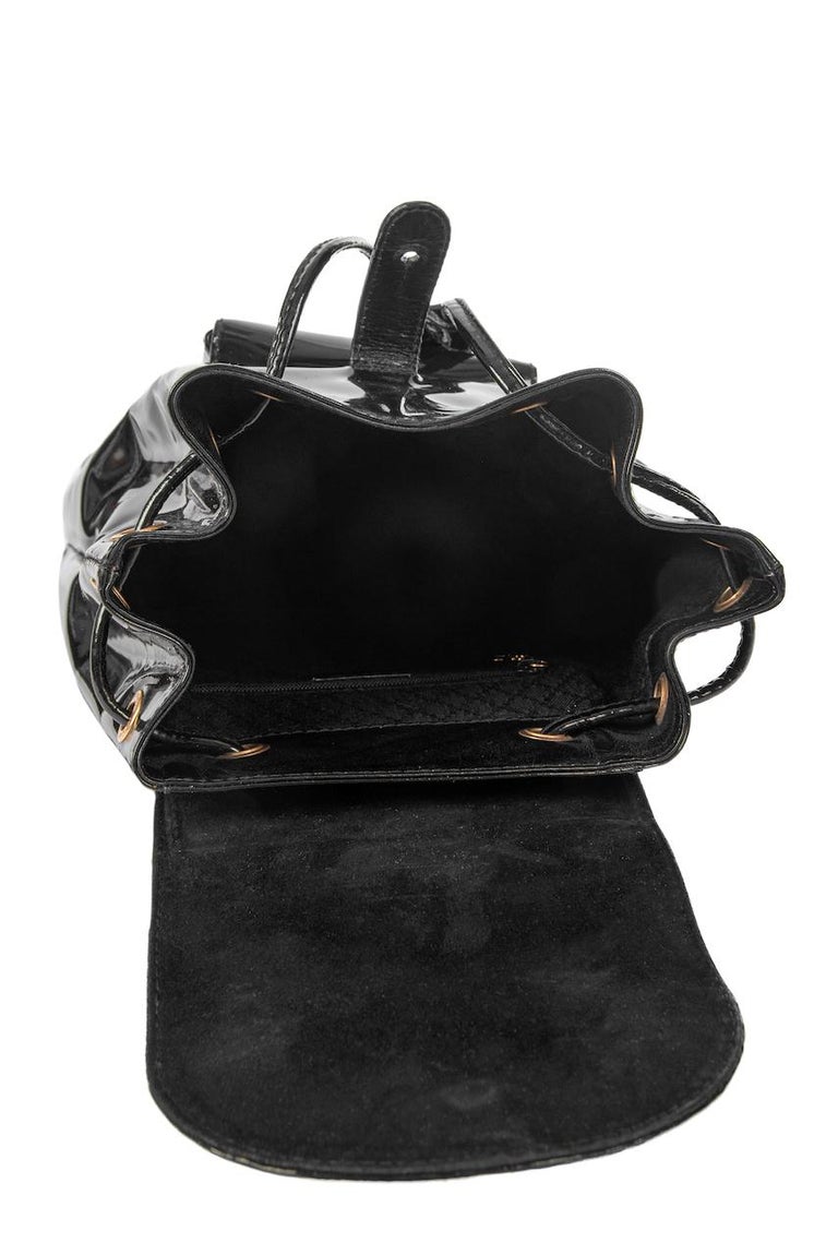 The Row Alligator-Trimmed Drum Bag 12 - Black Crossbody Bags