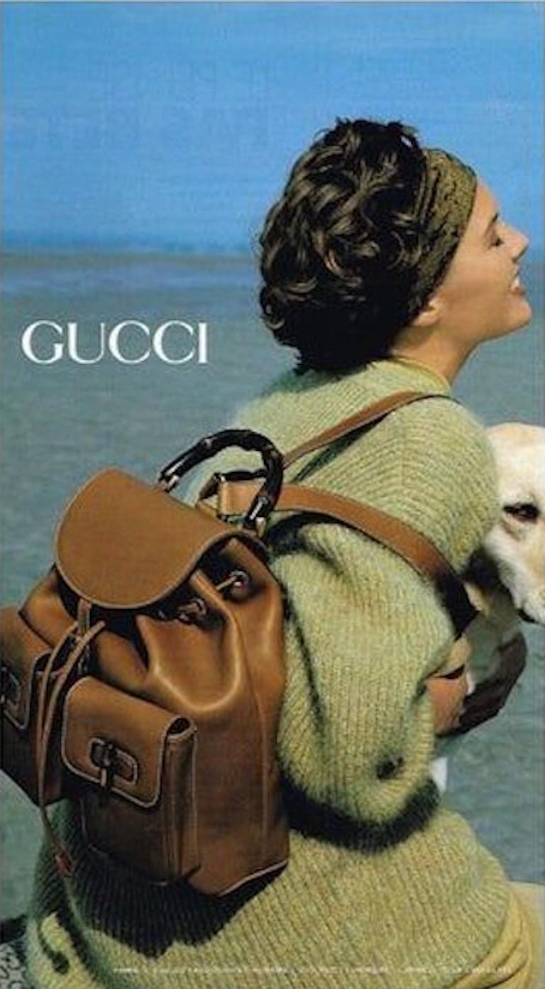 GUCCI by Tom Ford Fall 1994 Documented Small Black Patent  display picture 1
