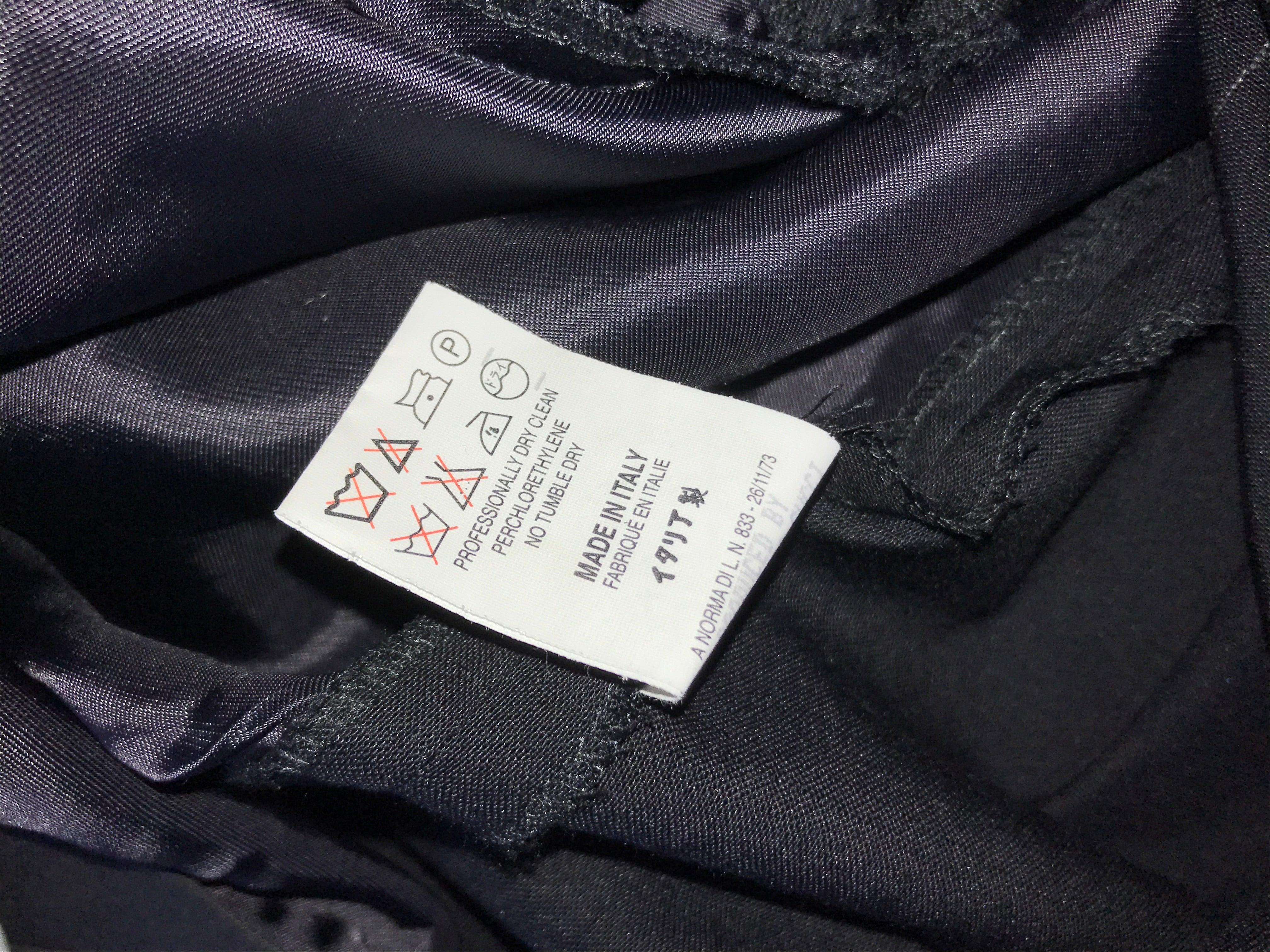 GUCCI By Tom Ford S/s 1998 Black Metal G String Buckle Pants For Sale 9