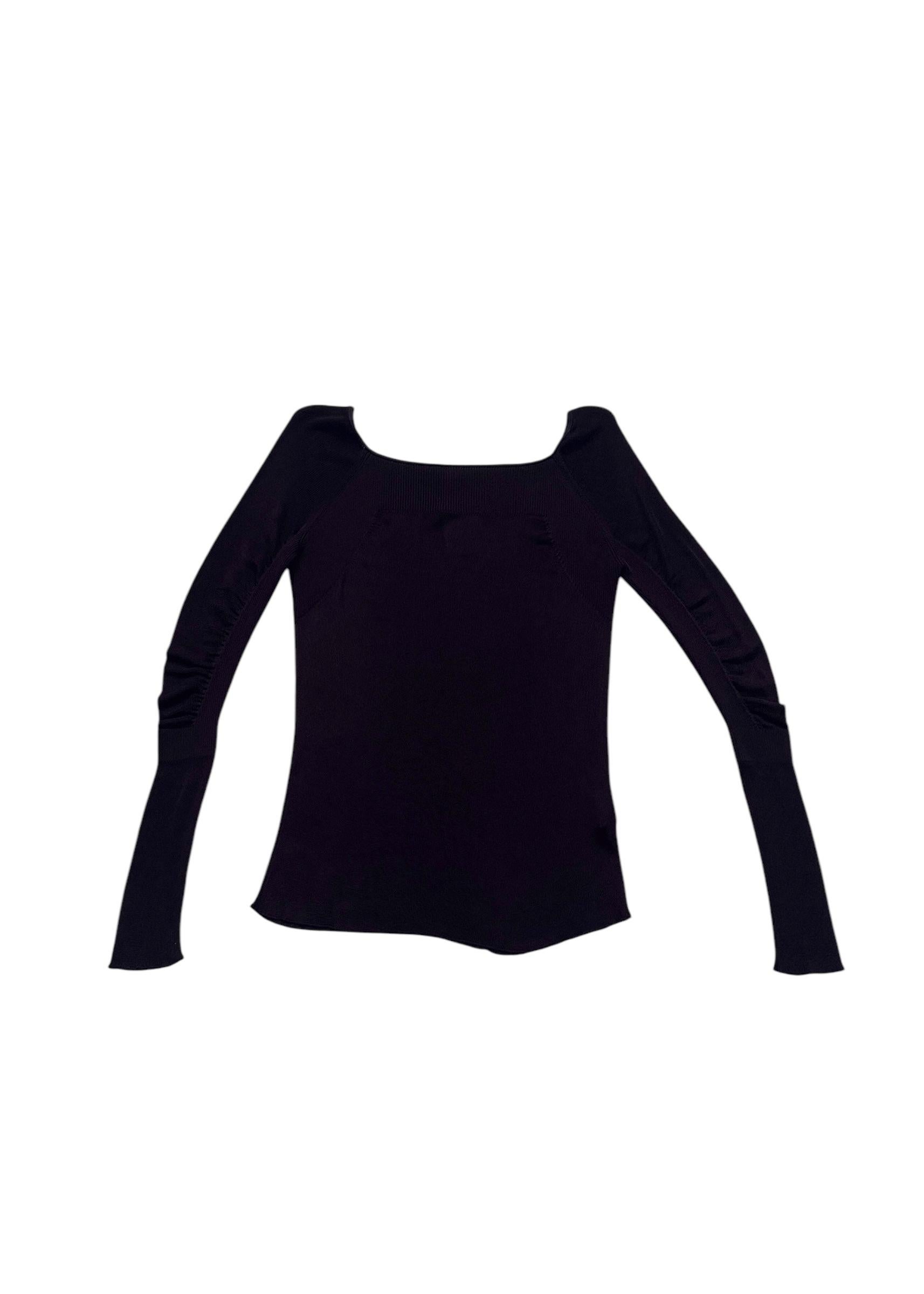 Gucci by Tom Ford S/S 1998 Sheer Ribbed Knit Top - Runway Piece - No import duty For Sale 7