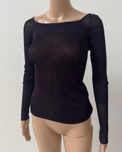 Gucci by Tom Ford S/S 1998 Sheer Ribbed Knit Top - Runway Piece