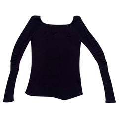 Gucci by Tom Ford S/S 1998 Sheer Ribbed Knit Top – Runway Piece - No import duty