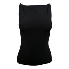 Gucci by Tom Ford S/S 1999 Black Boat-Neck Tank Top