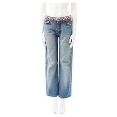 Gucci by Tom Ford S/S 1999 Geometric Waistband Jeans
