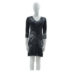 Used Gucci by Tom Ford S/S 2000 Abstract print viscose v-neck dress