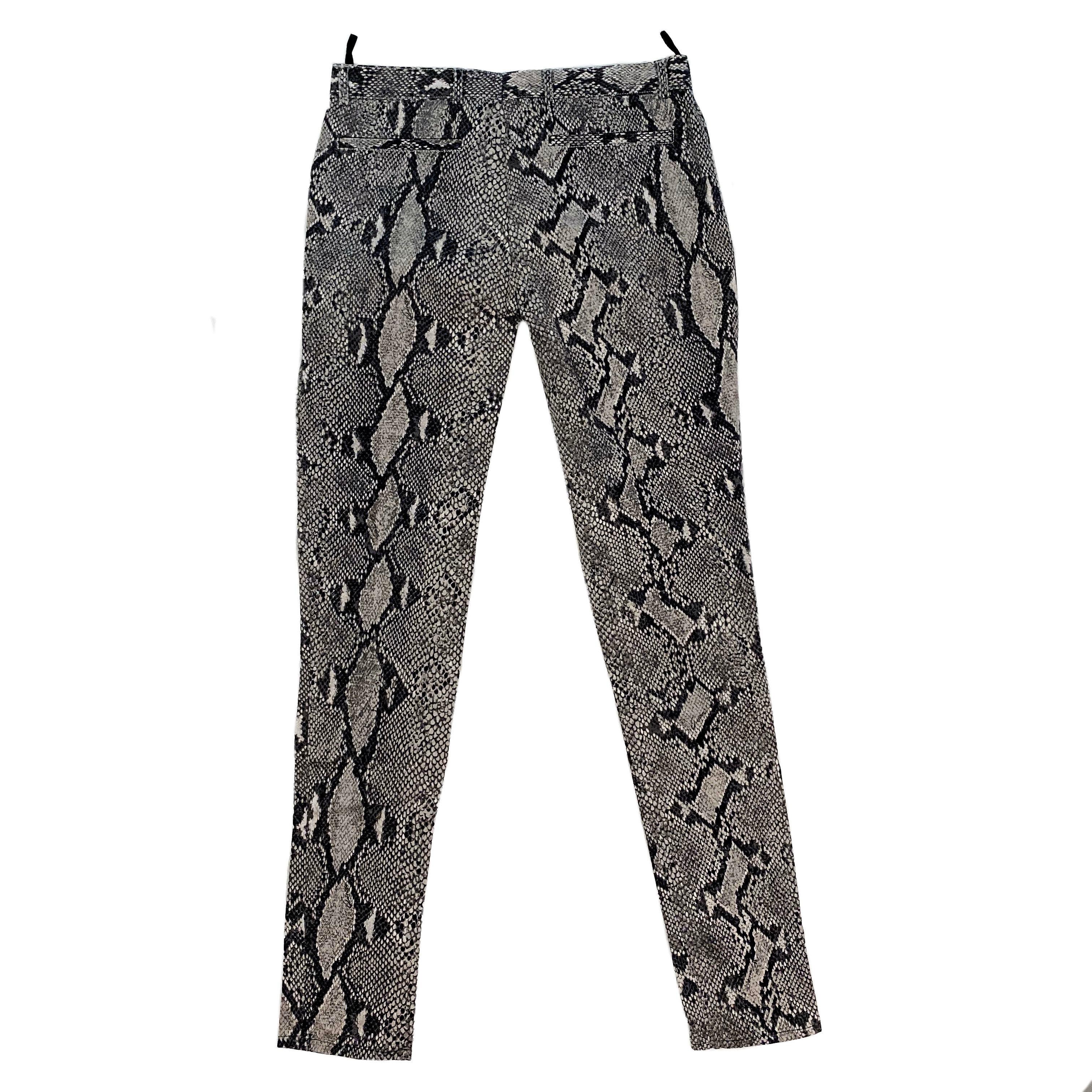 Gucci by Tom Ford S/S 2000 Python print Pants In Excellent Condition In Rome, IT