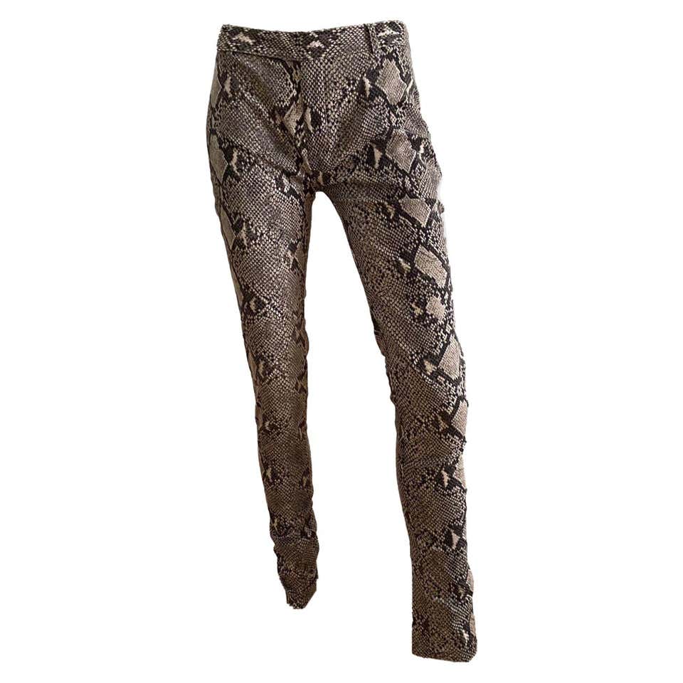 Gucci by Tom Ford black floral lace flared pants, fw 1999 For Sale at ...