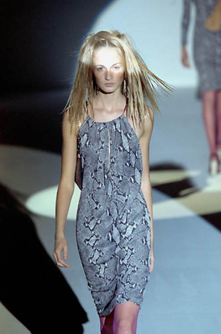 Women's Gucci by Tom Ford S/S 2000 Runway Silk Python Dress