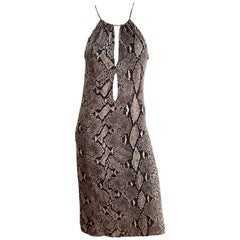 Gucci by Tom Ford S/S 2000 Runway Silk Python Dress