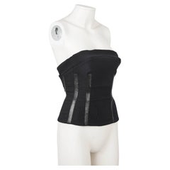 Gucci by Tom Ford S/S 2001 Black Corset Top — Runway Look 24
