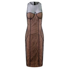 GUCCI par TOM FORD S/S 2001 - Robe corset de défilé en maille, neuve avec étiquettes IT42