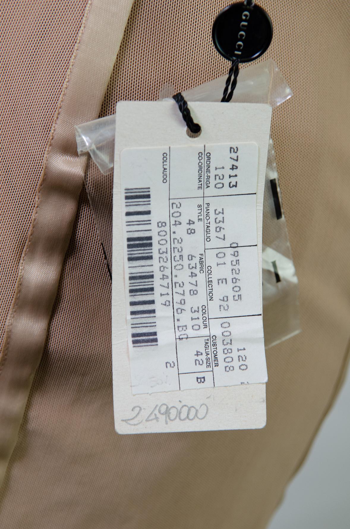 GUCCI by TOM FORD S/S 2001 Mesh Corset Runway Dress NWT For Sale 4