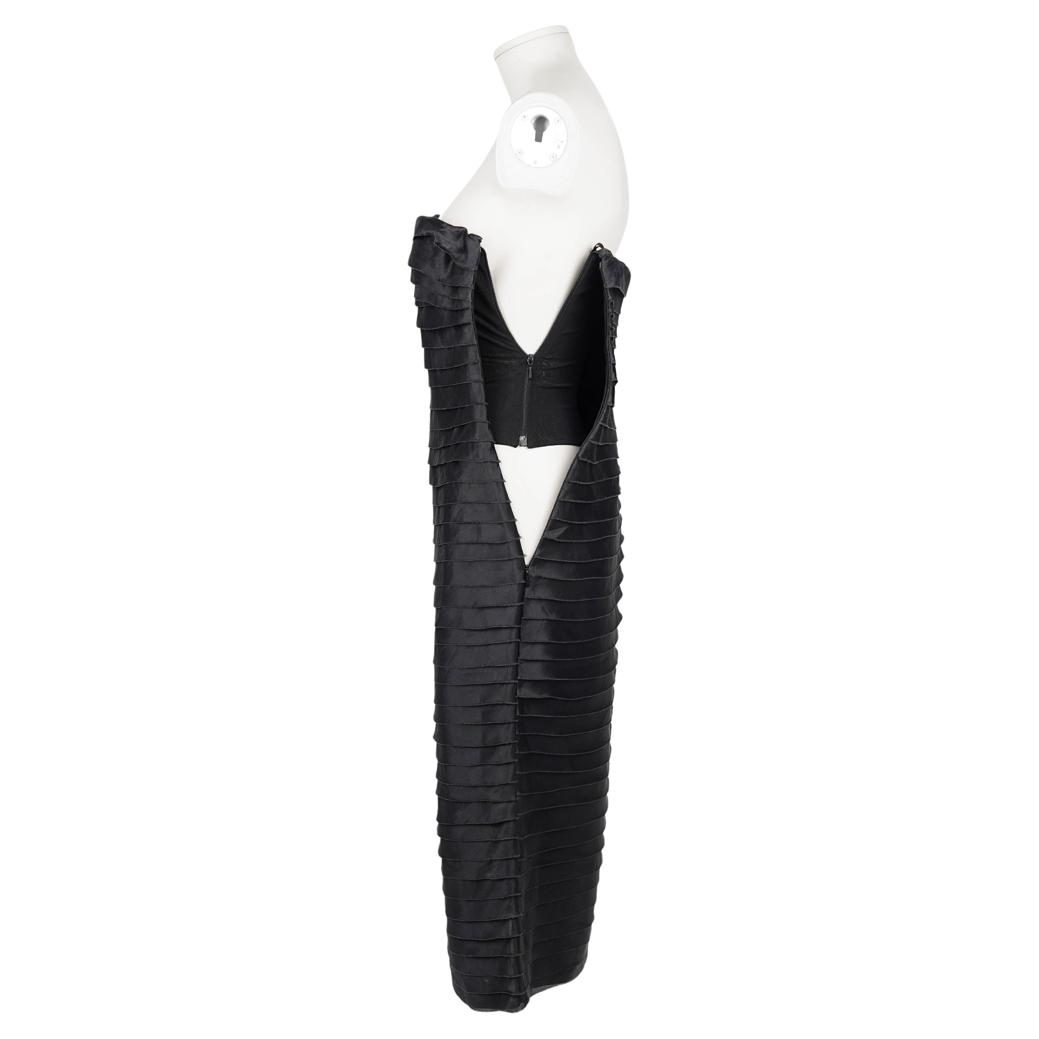 Gucci by Tom Ford S/S 2001 Robe bandage en soie sans bretelles - IT 40 (Taille XS/XXS) en vente 1