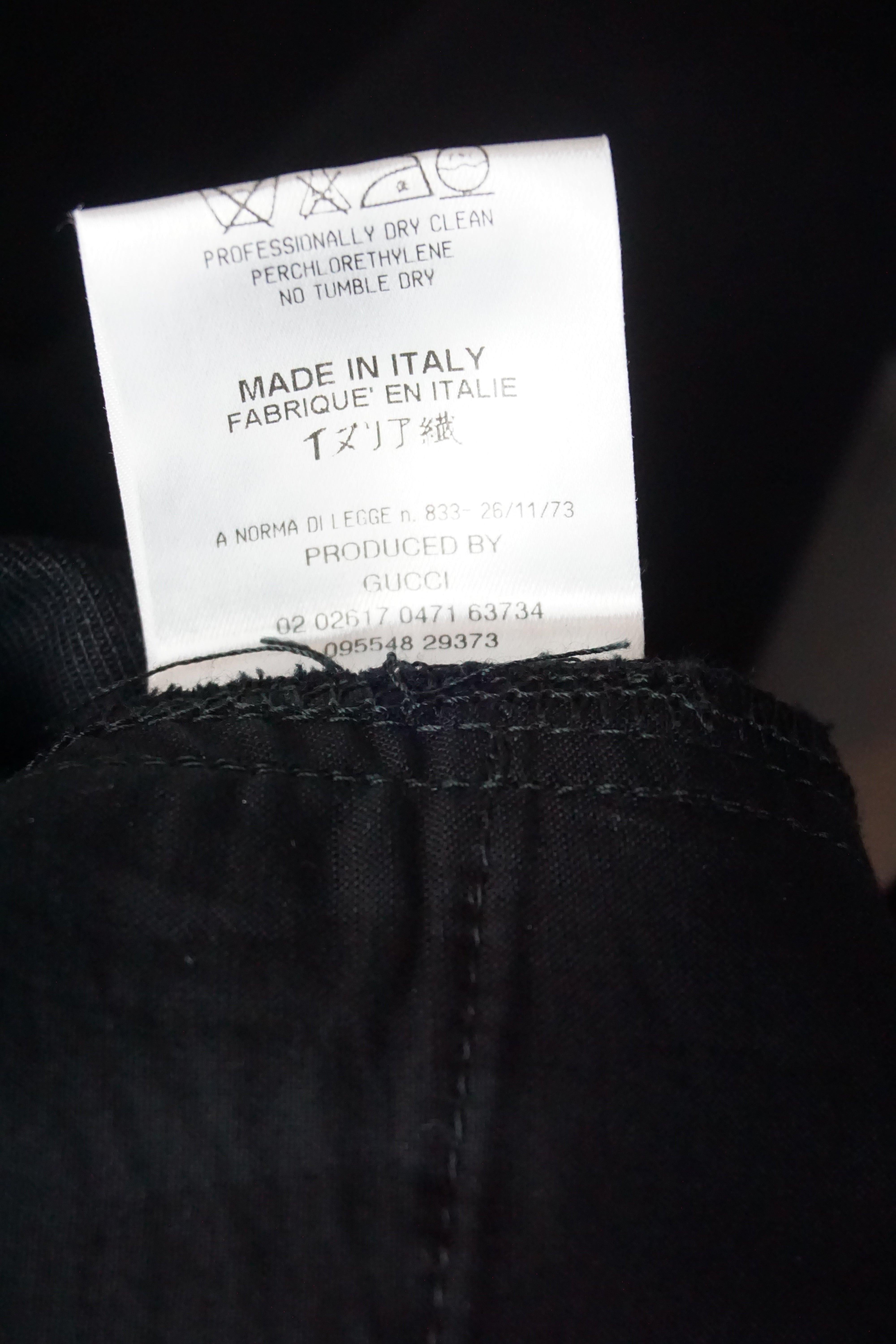 GUCCI By Tom Ford S/s 2002 Black Heart Cutout Denim Oversized Jeans For Sale 8