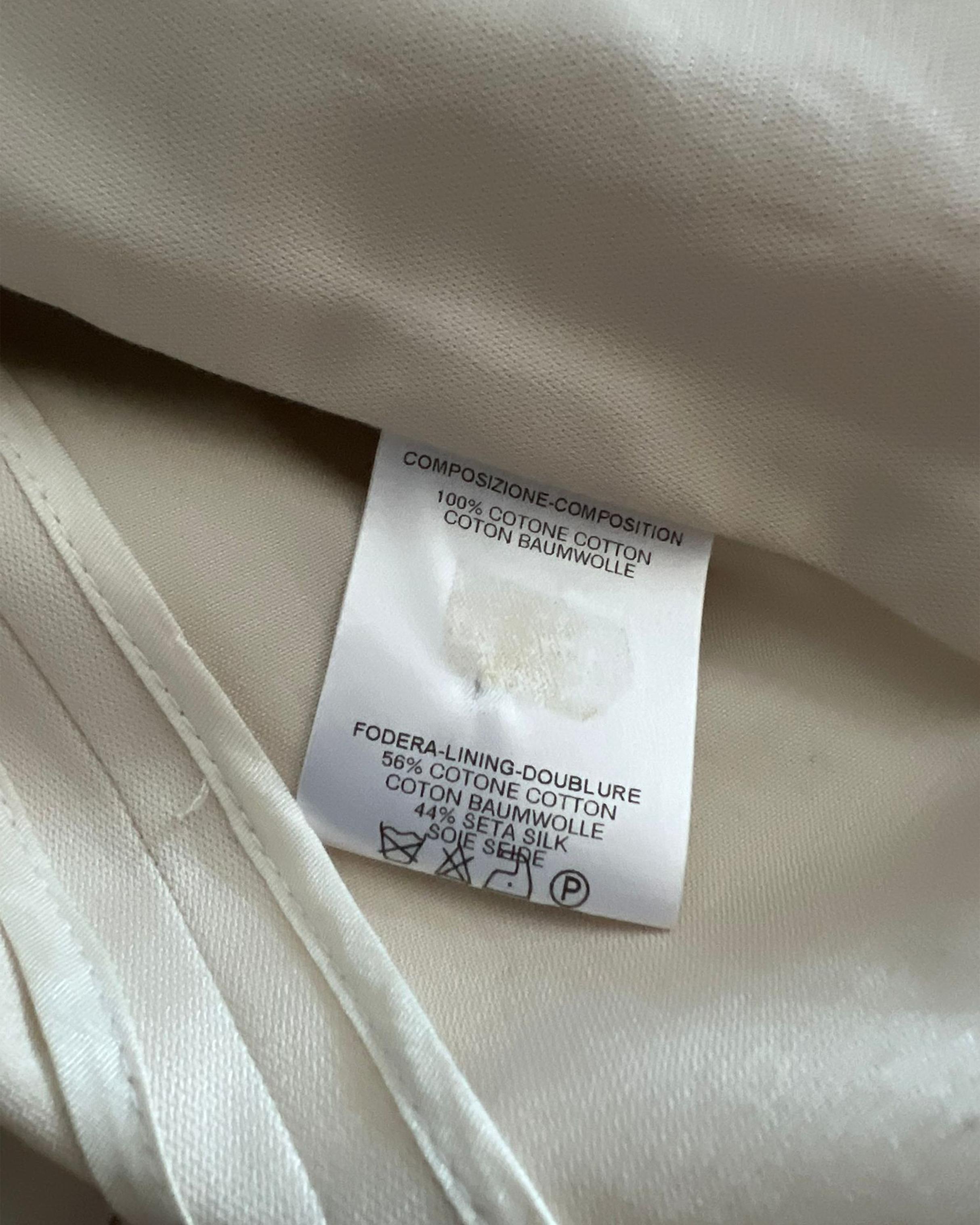 Gucci by Tom Ford S/S 2003 Abrigo Blanco Multibolsillos en venta 7