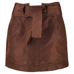Gucci by Tom Ford S/S 2003 Utility Mini Skirt with Tie Waist Detail IT40