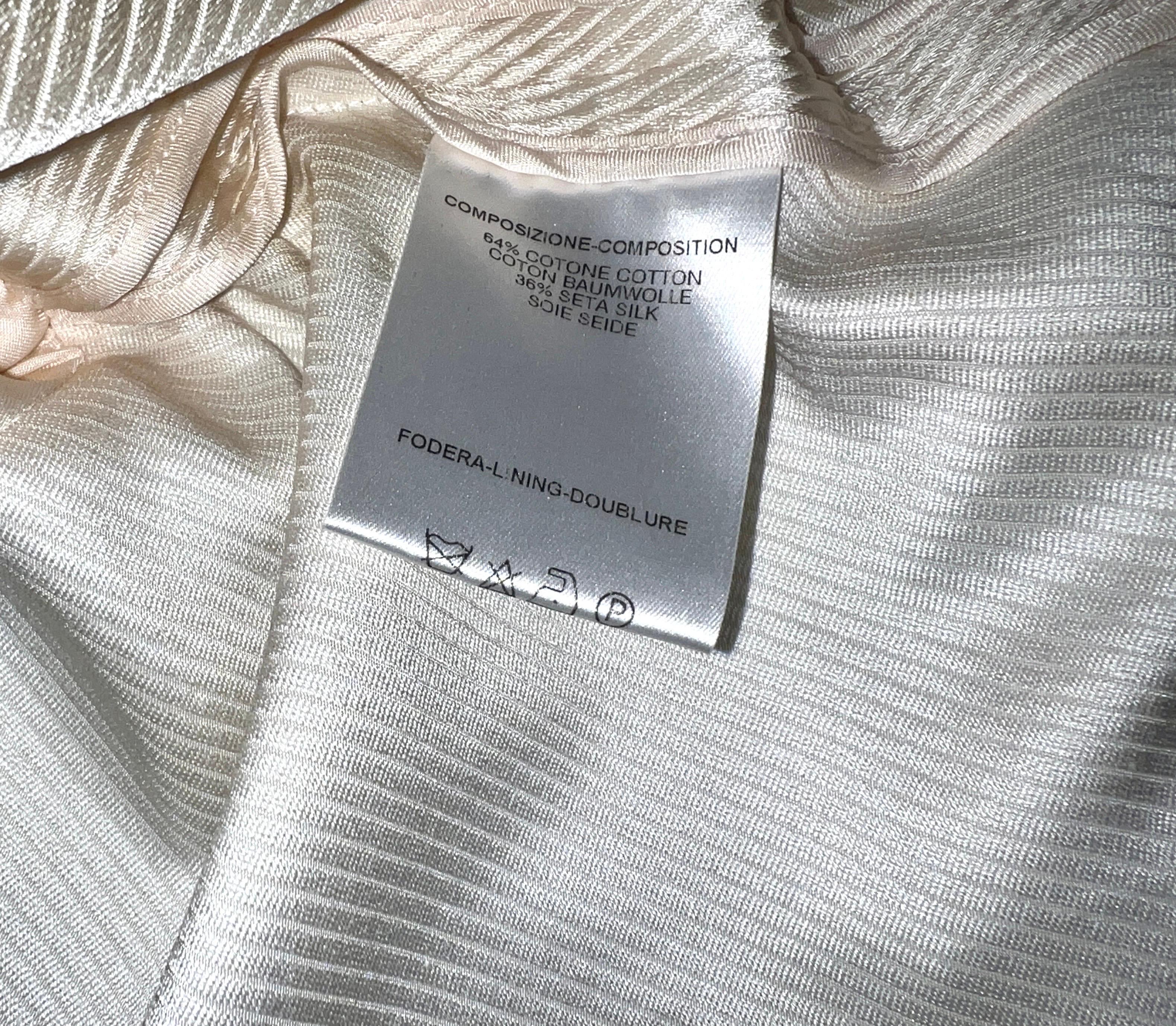 GUCCI BY TOM FORD - P/E 2004 - Completo in seta sfrangiata Pantaloni e giacca a pieghe Blazer in vendita 1