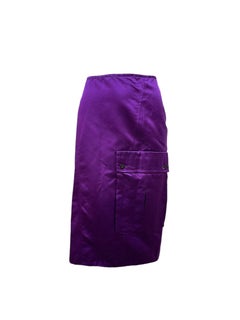 Gucci by Tom Ford S/S Runway Lila Satin Cargo-Rock, Neu/Alt, 2001