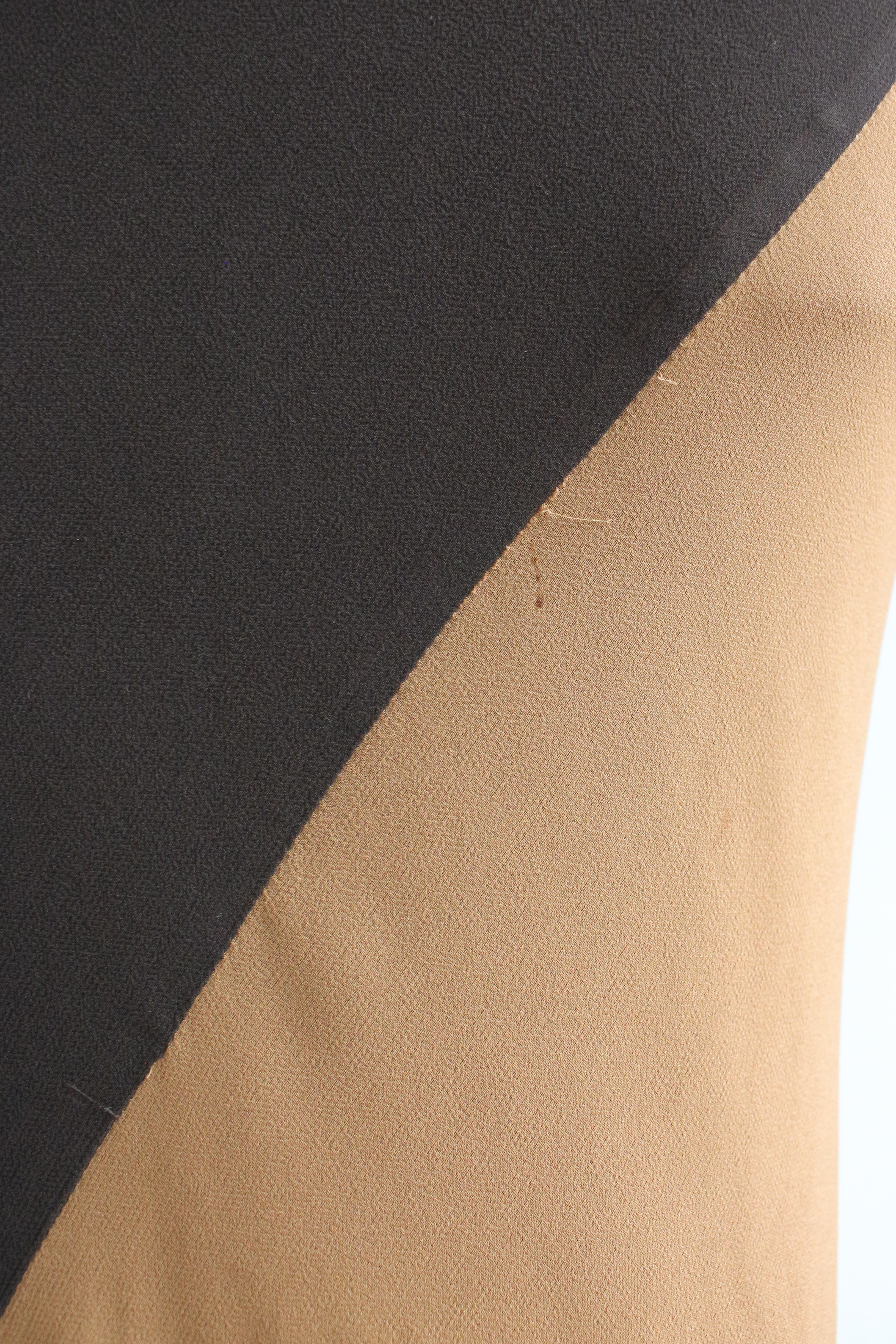 Gucci by Tom Ford S/S97 Caramel Black Slip Dress 12