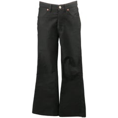 Vintage GUCCI by TOM FORD Size 29 Black Cotton Flared Bell Bottom Jeans