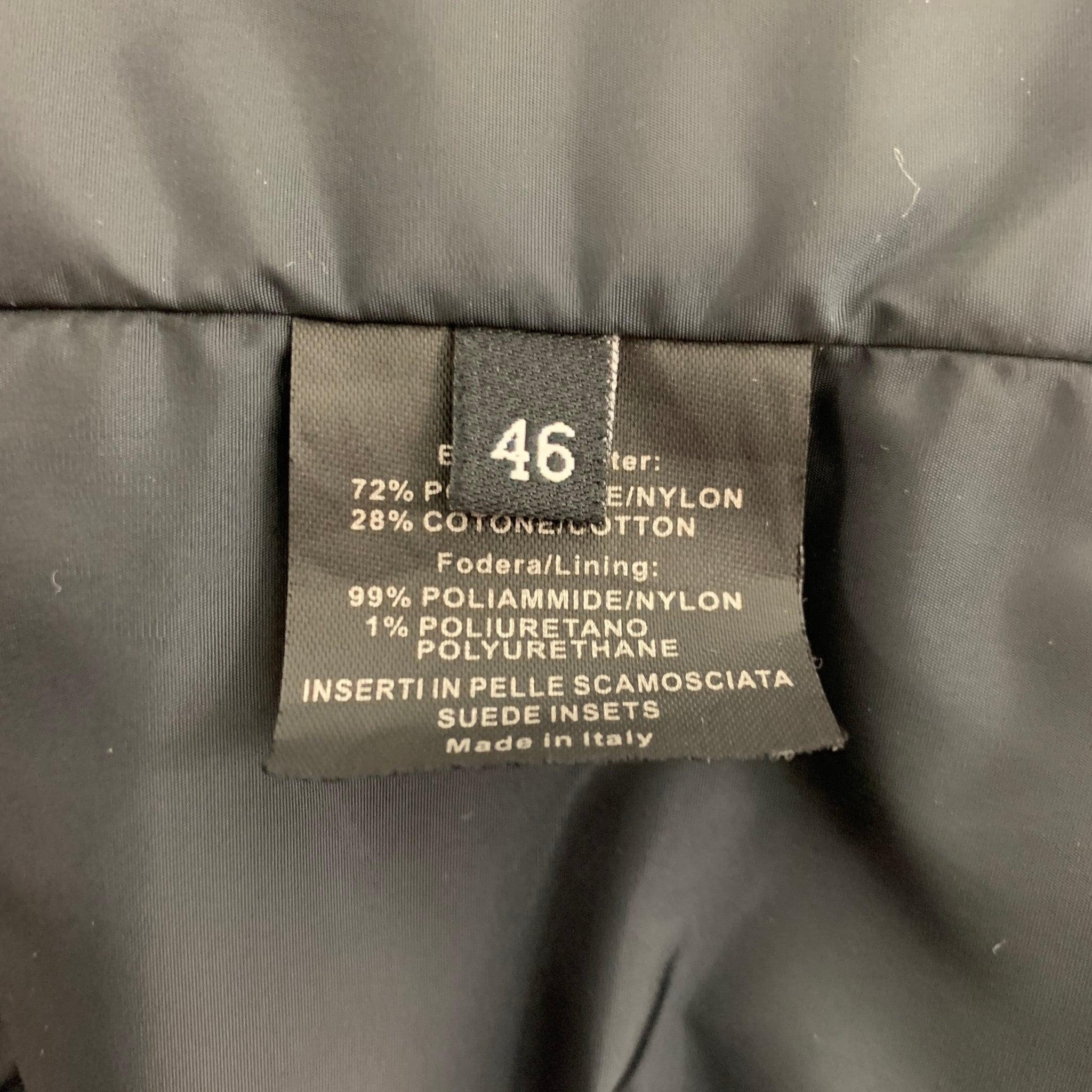 Men's GUCCI by TOM FORD Size 36 Black Cotton Nylon Parka Coat For Sale