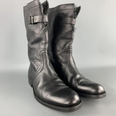 GUCCI by TOM FORD Size US 8 / UK 7.5 D Black Leather Fur Lined Calf Boots