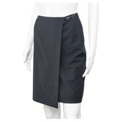 Gucci by Tom Ford Spring 1998 G Logo Buckle Wrap Skirt size 38