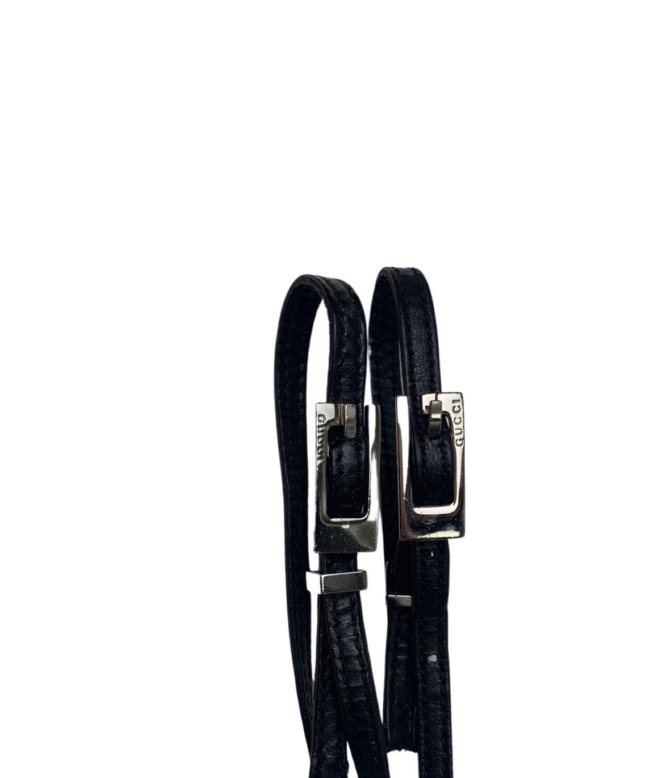 Gucci by Tom Ford Spring 1998 Leather Straps Cami Top In Excellent Condition For Sale In Prague, CZ