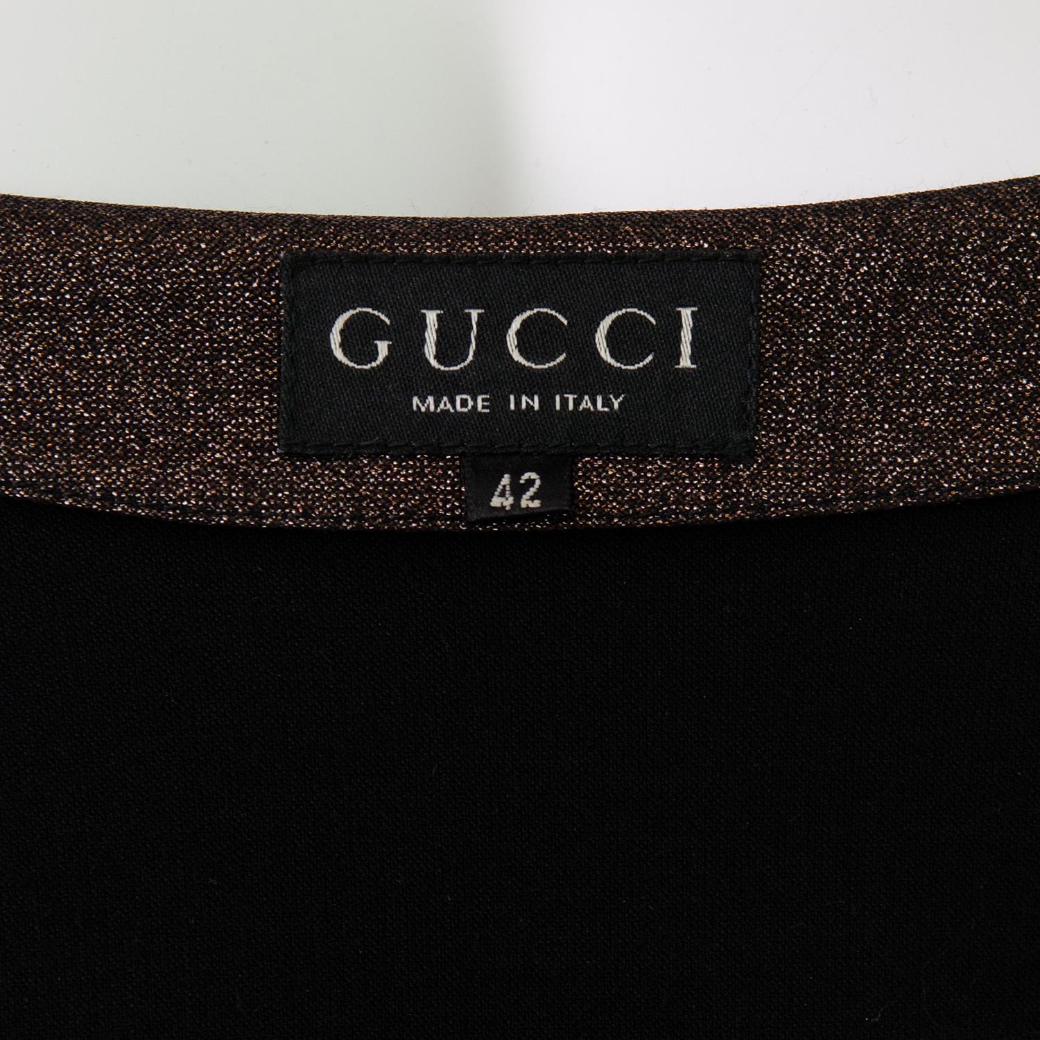 Gucci By Tom Ford Pasarela Primavera Verano 1997 Vestido Icónico de Lúrex 6