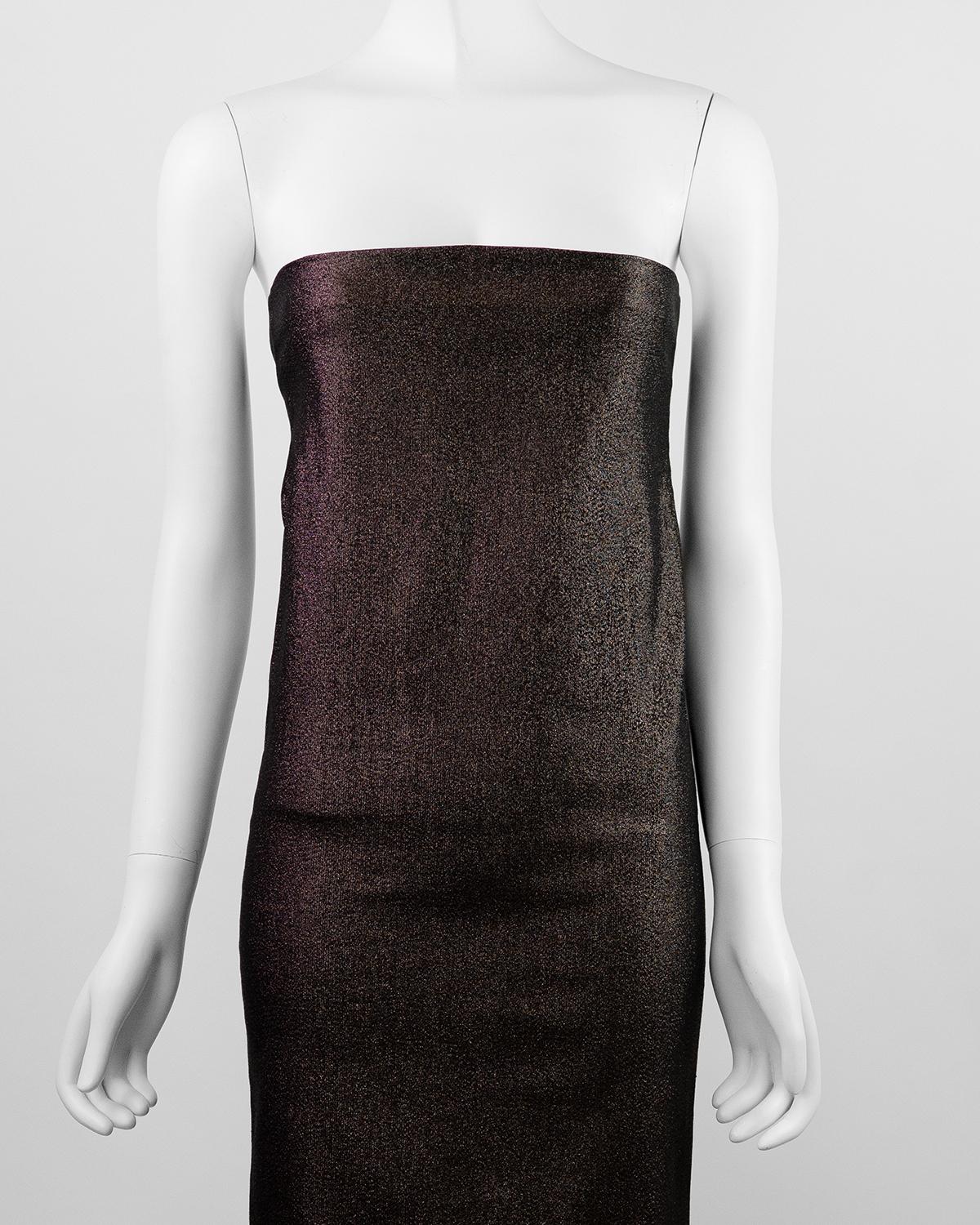 Gucci By Tom Ford Pasarela Primavera Verano 1997 Vestido Icónico de Lúrex 4