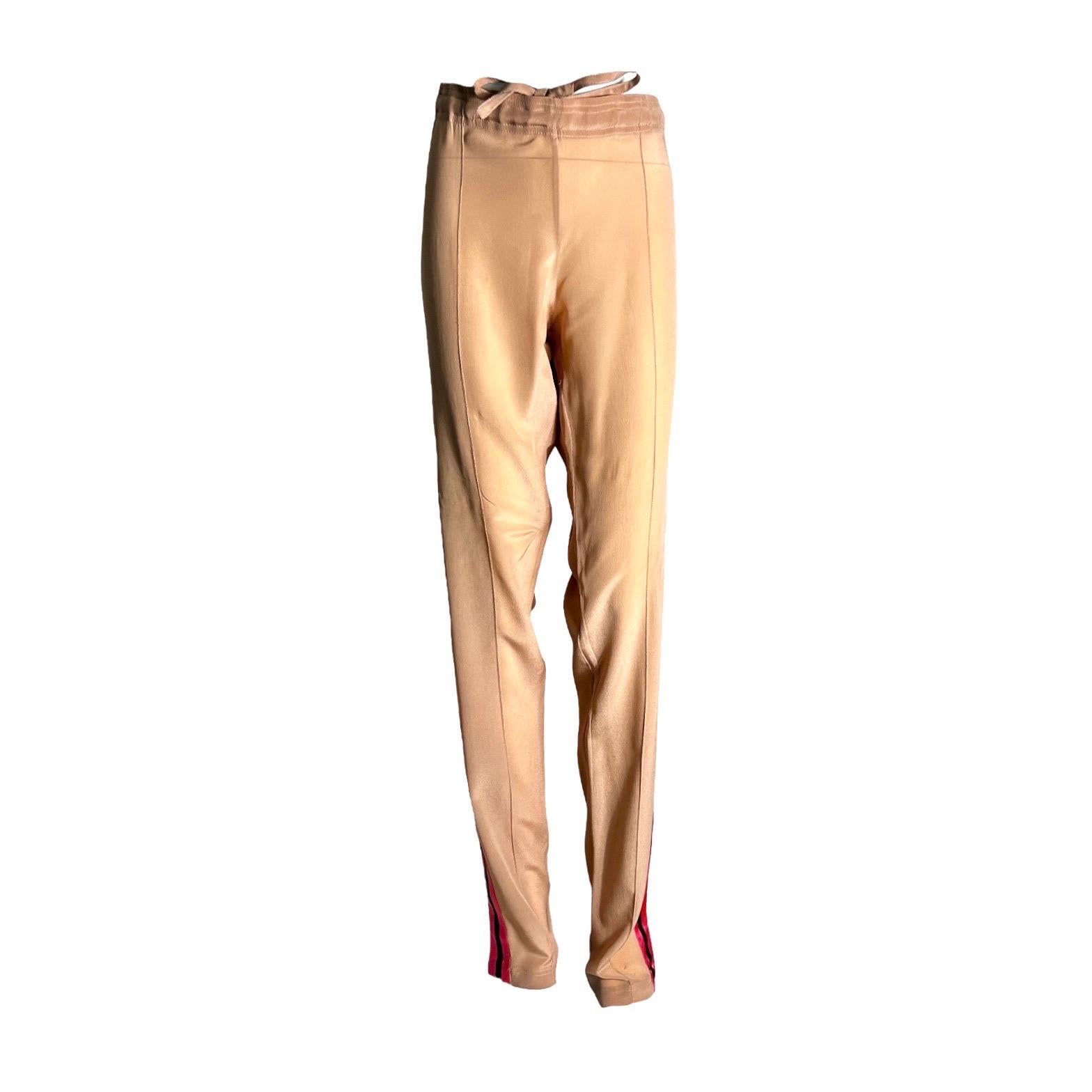 gucci silk trousers
