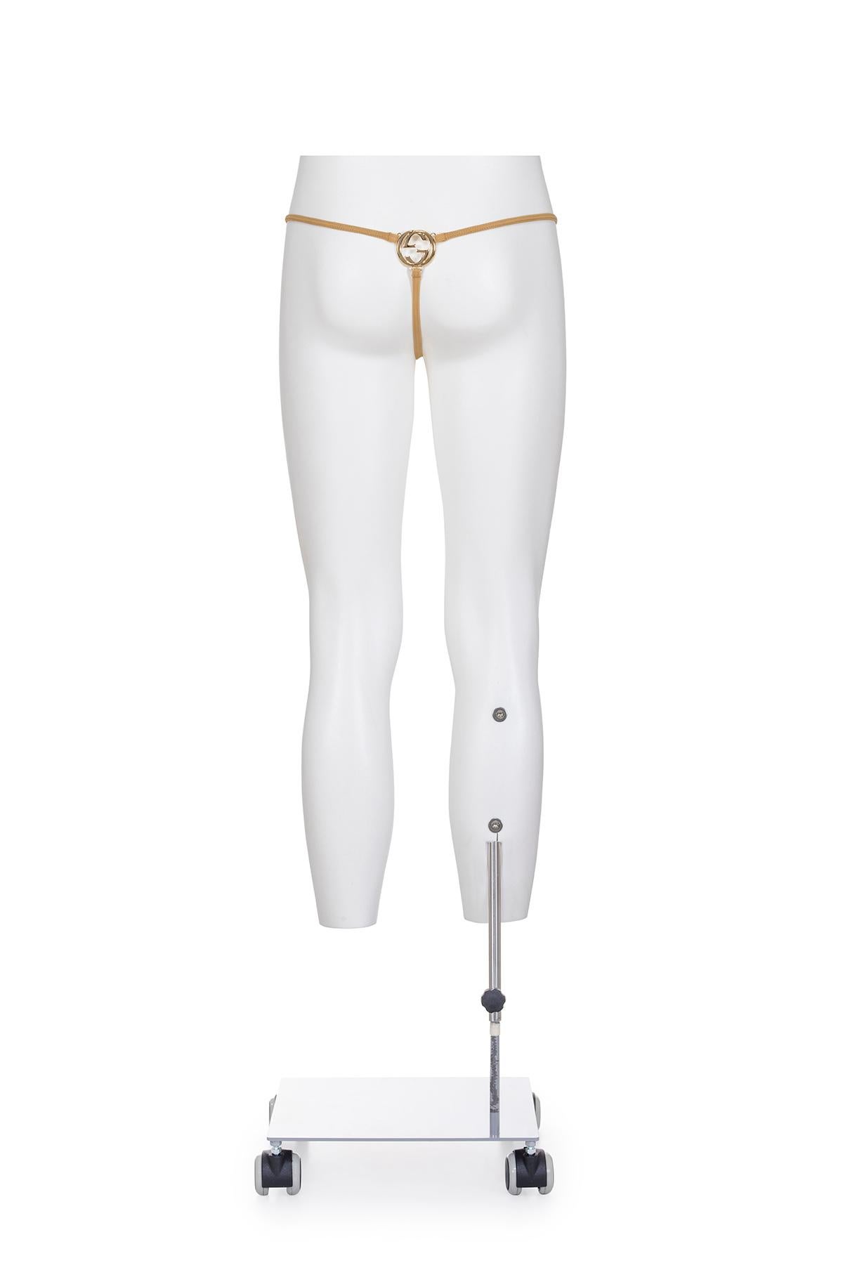 Gray GUCCI BY TOM FORD SS 97 Iconic and Rare G String Thong Swimsuit For Sale
