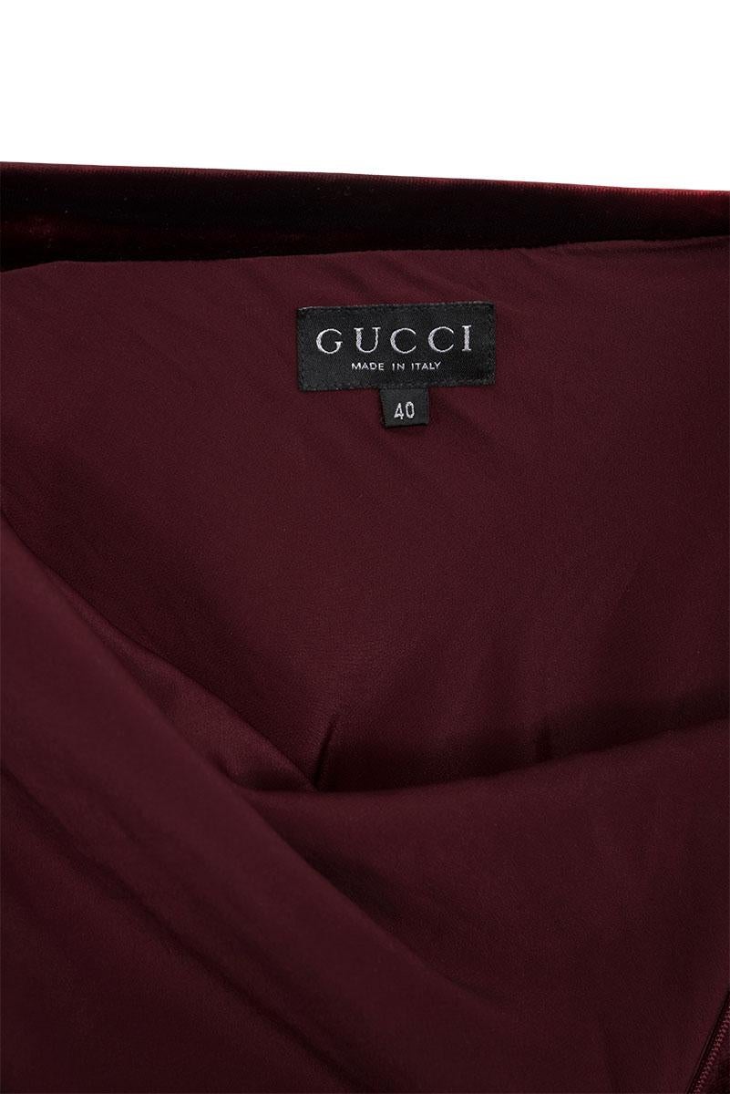 Women's or Men's GUCCI BY TOM FORD SS 97 Rare Velvet Open Back Slip Dress For Sale