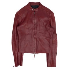 Rote Lederjacke von Gucci by Tom Ford F/S 1999