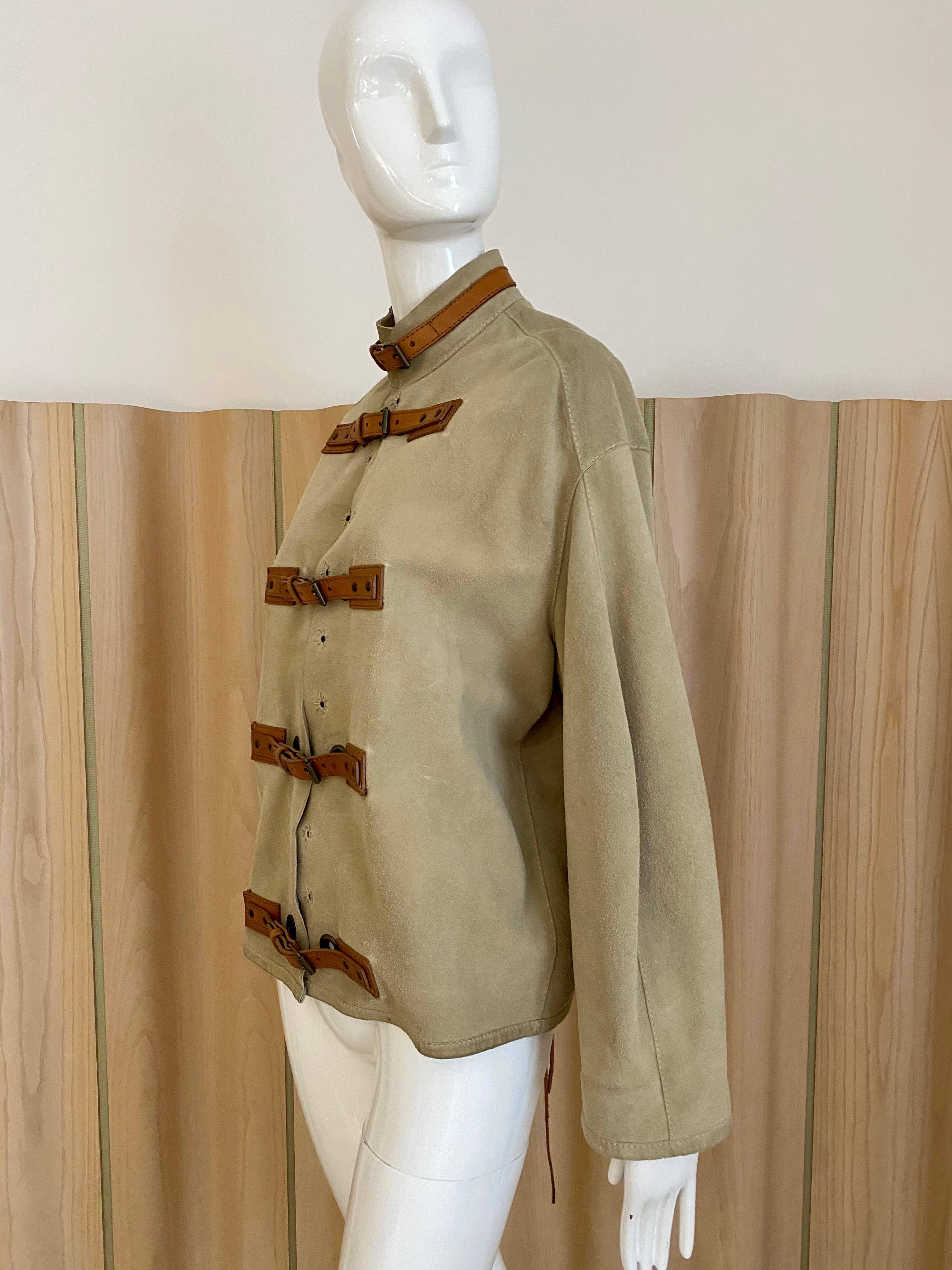 GUCCI by Tom Ford Suede Jacket In Good Condition In Beverly Hills, CA