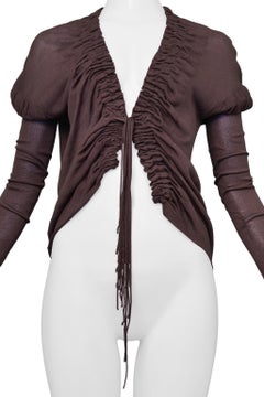 Gucci  By Tom Ford Taupe Knit Fancy Cardigan