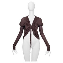 Gucci  By Tom Ford Cardigan fantaisie en maille taupe