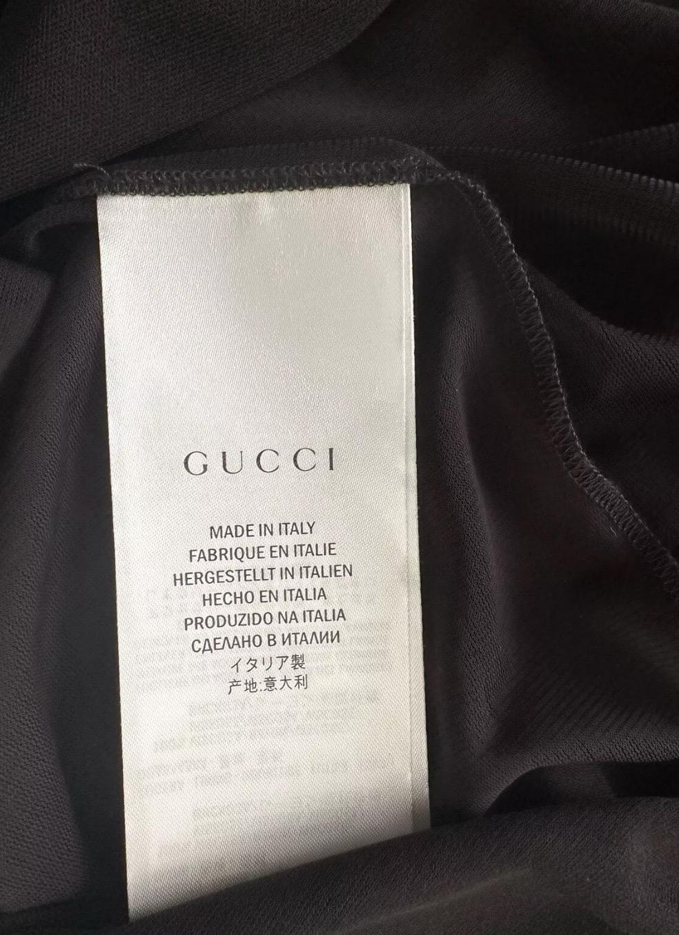 De las mujeres GUCCI by TOM FORD Vintage 2004 Vestido de cuello alto con cuerda de cristal en venta
