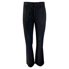 GUCCI by TOM FORD - Vintage Black Stretch Wool Pants with Bell Bottoms Size 2US